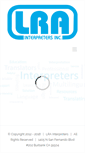 Mobile Screenshot of lrainterpreters.com